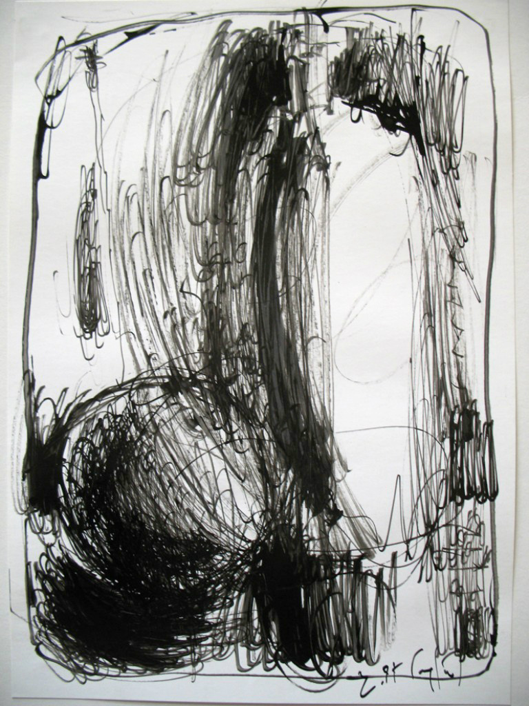 sketch, ink on paper